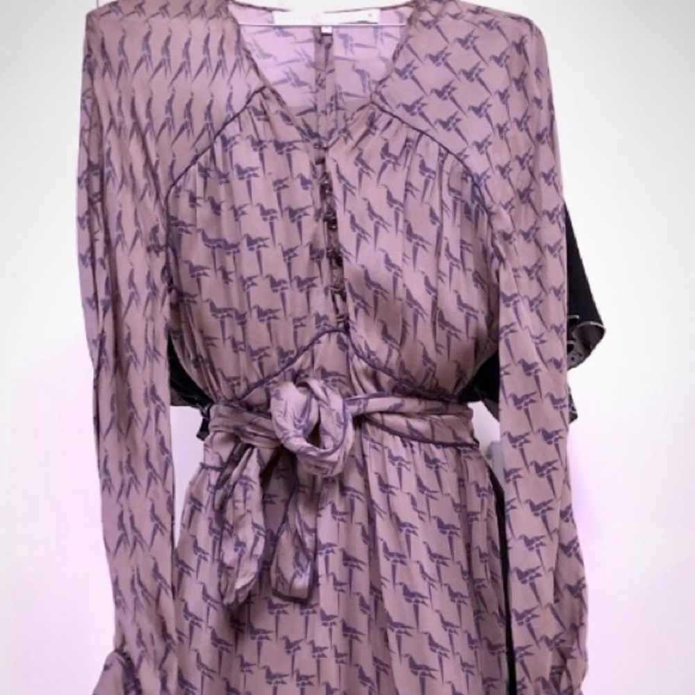 Stella McCarthy (silk) Bird print Dress